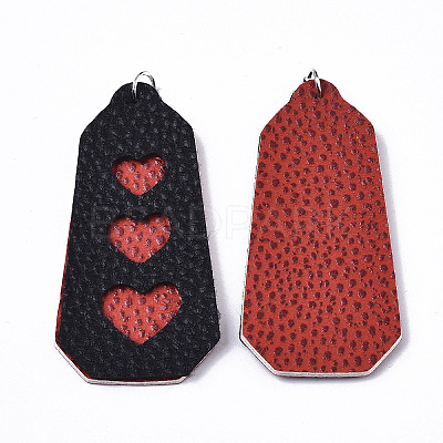 PU Leather Big Pendants FIND-R084-17-1