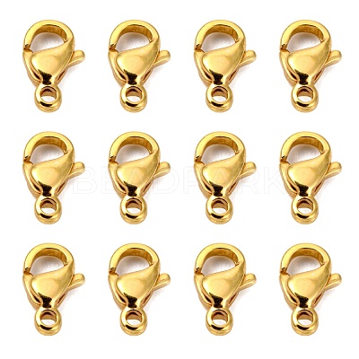 304 Stainless Steel Lobster Claw Clasps X-STAS-R050-9x5mm-02-1