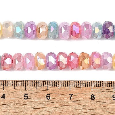 Imitation Jade Glass Beads Strands EGLA-F167-03B-01-1
