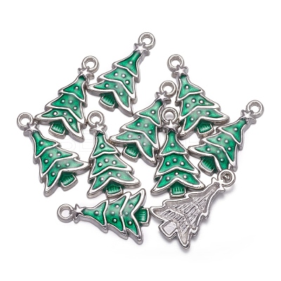 Alloy Enamel Pendants EAP0307Y-1