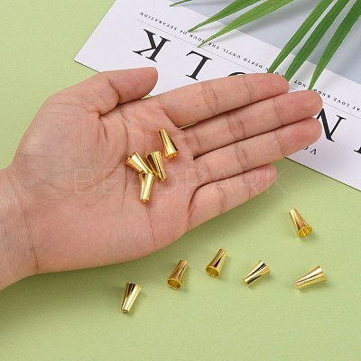Brass Bead Caps KK-E362-G-1