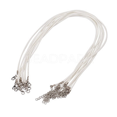 Waxed Cord Necklace Making X-NCOR-T001-82-1