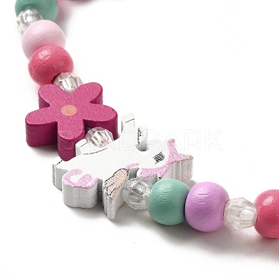 Maple Wood & Acrylic Jewelry Set SJEW-C003-02I-1