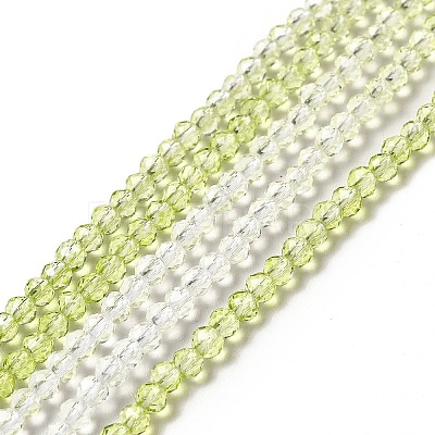 Transparent Gradient Color Glass Beads Strands X1-GLAA-H021-01B-25-1