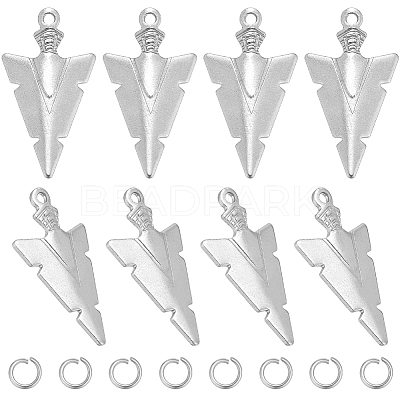 50Pcs 201 Stainless Steel Pendants STAS-CN0001-21-1