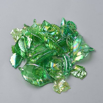 40Pcs Transparent Acrylic Pendants TACR-WH20002-15-1