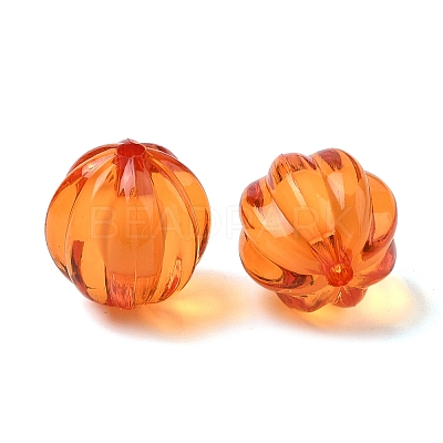 Autumn Theme Transparent Acrylic Beads TACR-S089-20mm-11-1