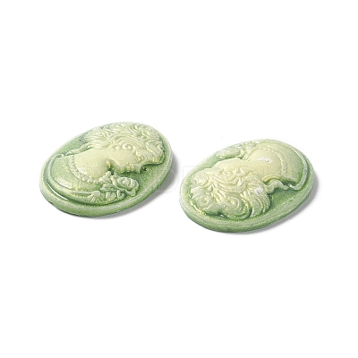 Cameos Opaque Resin Cabochons RESI-C016-01B-1