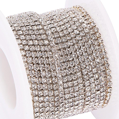 Brass Rhinestone Strass Chains CHC-BC0001-01M-1