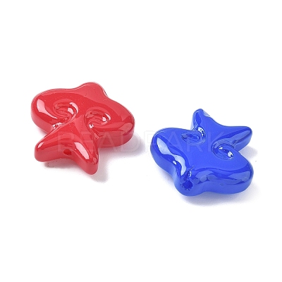 Baking Paint Glass Beads LAMP-D303-05-1
