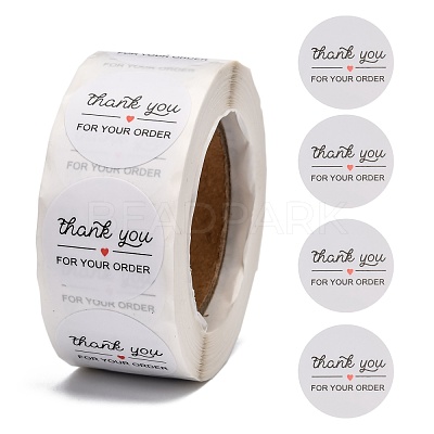 1 Inch Thank You Adhesive Label Stickers DIY-J002-C03-1