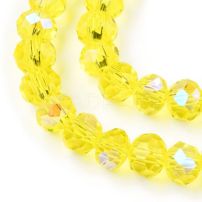 Electroplate Glass Beads Strands LS-EGLA-A034-T6mm-L28-1
