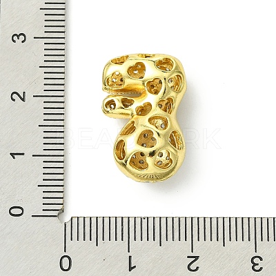 Rack Plating Brass Cubic Zirconia Pendants KK-S378-02G-F-1