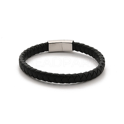 Braided Microfiber Leather Cord Bracelets BJEW-P328-07B-P-1