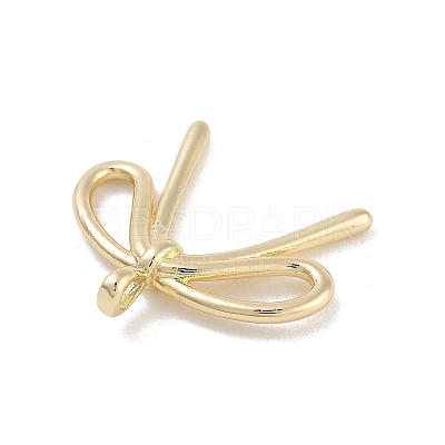 Brass Pave Clear Cubic Zirconia Pendants KK-Z061-20G-01-1