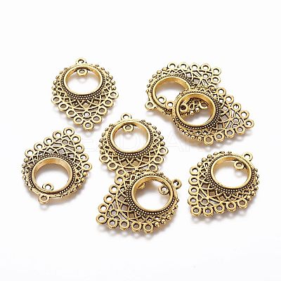 Tibetan Style Alloy Chandelier Component Links TIBE-A006-022AG-1