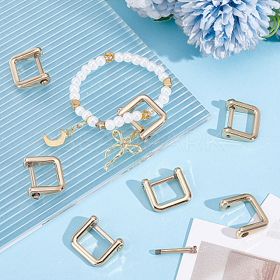 8Pcs Zinc Alloy Bag Suspension Clasps FIND-NB0006-45-1