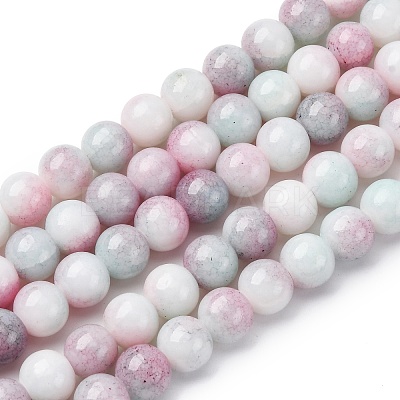 Ombre Effect Dyed Glass Beads Strands GLAA-T031-01O-08-1