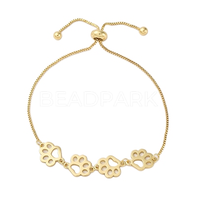 Brass Box Chain Slider Bracelets BJEW-S169-01G-1
