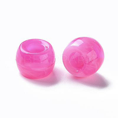 Acrylic European Beads MACR-S375-002A-07-1
