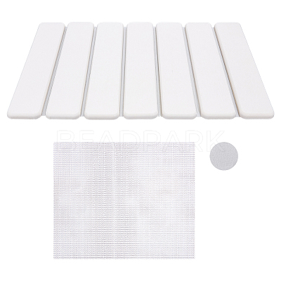 Rectangle Diatomaceous Earth Bathroom Mat AJEW-WH0556-50A-1