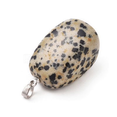 Natural Dalmatian Jasper Pendants G-k302-B21-1