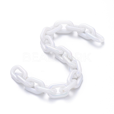 Transparent Acrylic Handmade Cable Chain AJEW-JB00549-1