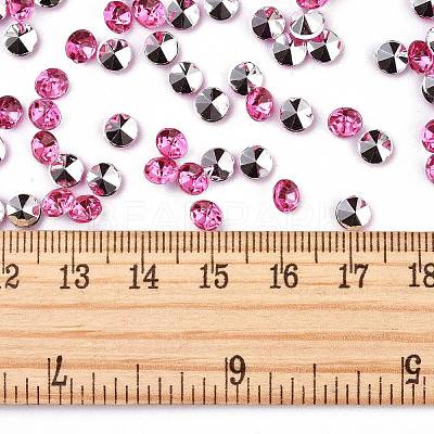 Imitation Taiwan Acrylic Rhinestone Pointed Back Cabochons GACR-A003-5mm-02-1