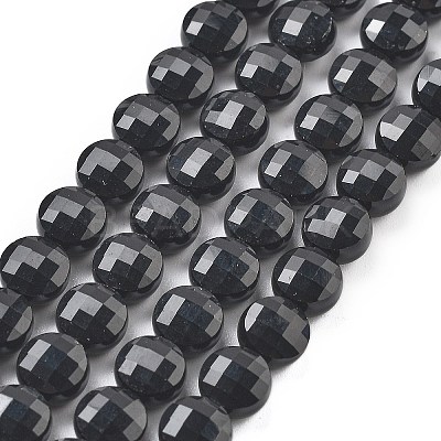 Natural Black Onyx(Dyed & Heated) Beads Strands G-C179-A10-02-1