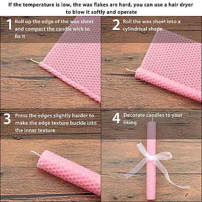Beeswax Honeycomb Sheets DIY-WH0162-55B-05-1