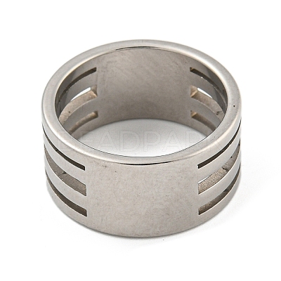 201 Stainless Steel Rings X-RJEW-A034-10P-1-1