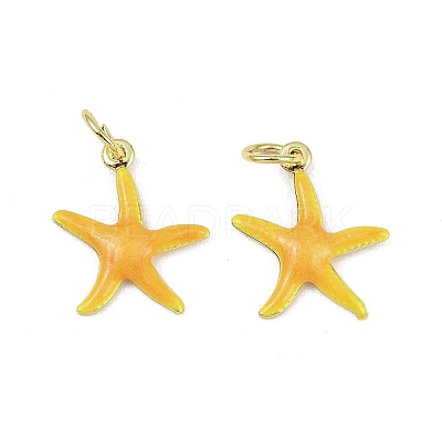 Brass Enamel Pendants KK-I358-001G-A-1
