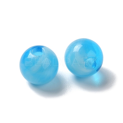 Imitation Gemstone Acrylic Beads OACR-M006-06B-1