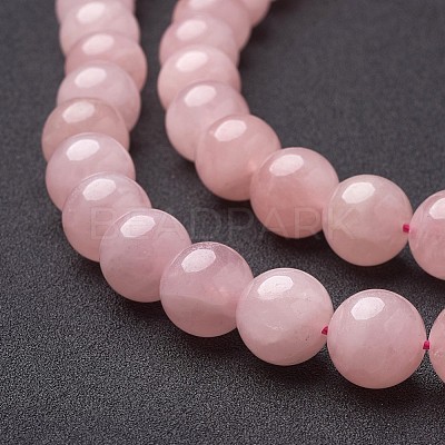 Natural Rose Quartz Beads Strands X-GSR14mmC034-1