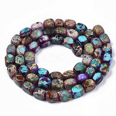 Natural Regalite/Imperial Jasper/Sea Sediment Jasper Beads Strands G-Z008-01B-1