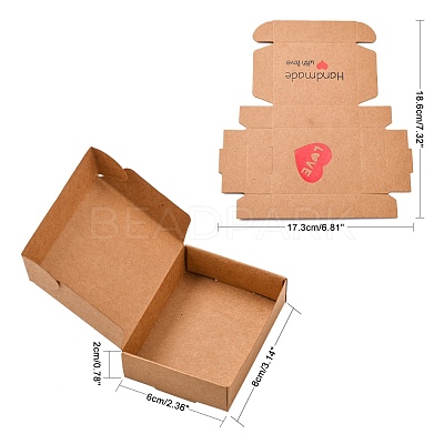 Kraft Paper Gift Box CON-L014-A02-1