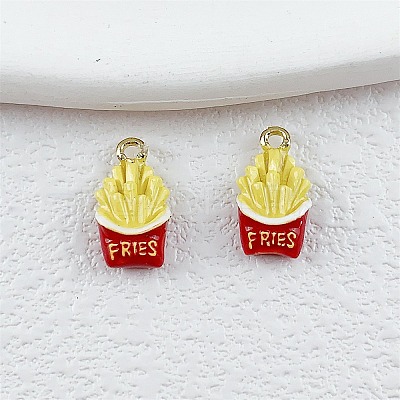 Fries Alloy Enamel Charms X-ENAM-P264-01D-G-1