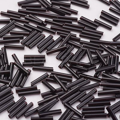 Glass Bugle Beads SEED-E001-9mm-49#-1