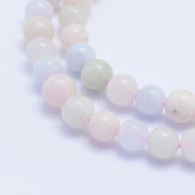 Natural Morganite Beads Strands G-L478-32-6mm-1