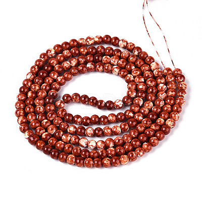 Baking Paint Glass Beads Strands X-DGLA-N016-4mm-06-1