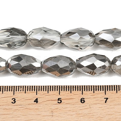 Electroplate Glass Beads Strands EGLA-D015-15x10mm-34-1