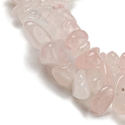 Natural Rose Quartz Chips Beads Strands F007-3-1