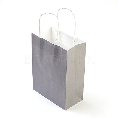 Pure Color Kraft Paper Bags LS-AJEW-G020-A-07-1