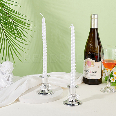 Zinc Alloy Candle Holders AJEW-GA0009-58S-1