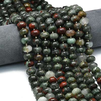 Natural African Bloodstone Beads Strands G-P573-B13-01-1