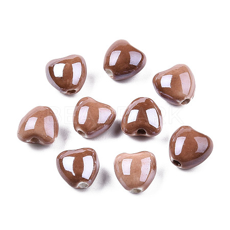 Pearlized Handmade Porcelain Beads X1-PORC-T007-21-15-1