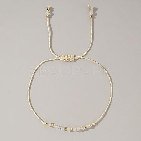 Natural Birthstone Braided Bead Bracelets for Women X-VA8051-6-1