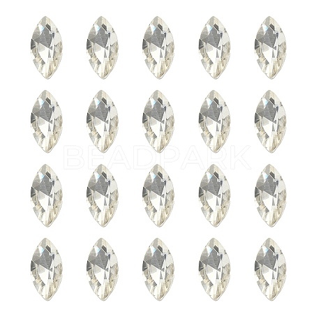 20Pcs Pointed Back Glass Rhinestone Cabochons RGLA-YW0002-01-1