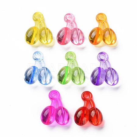 Transparent Acrylic Pendants MACR-N013-037-A01-1