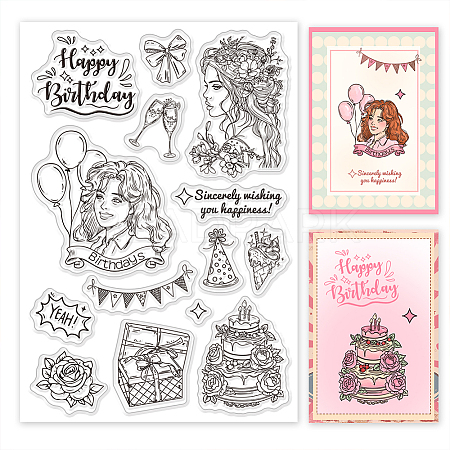 PVC Plastic Clear Stamps DIY-WH0448-0721-1